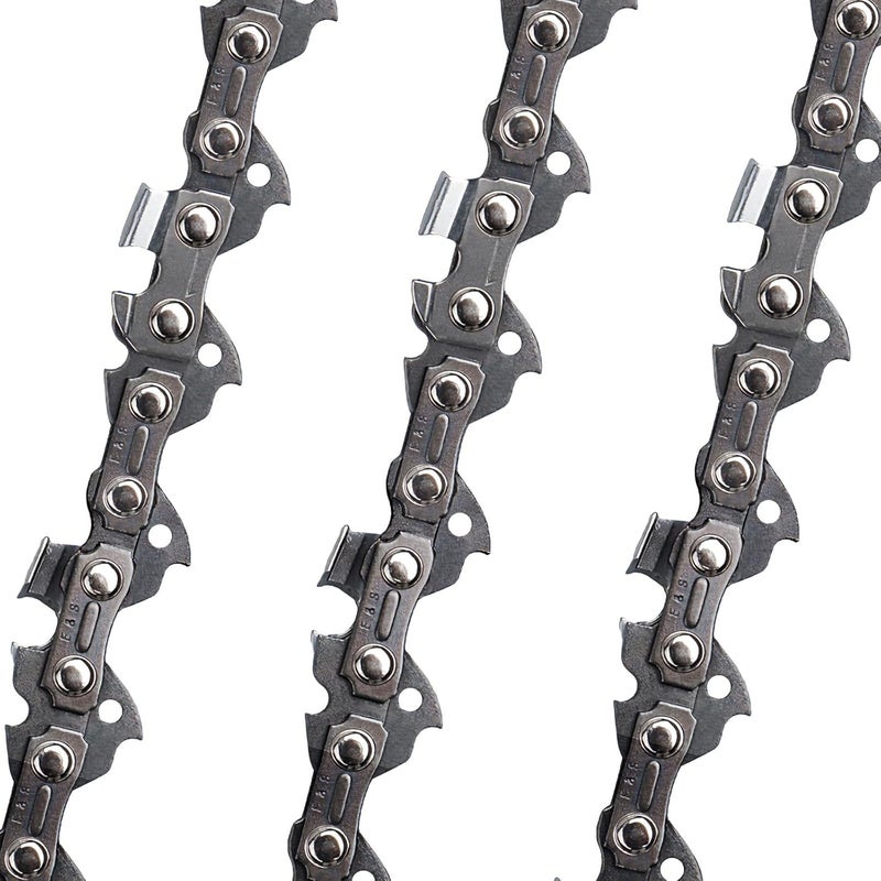 ES 3 Pack 10 Inch Chainsaw Chain 3/8" LP Pitch .043" Gauge 40 Drive Links Semi-Chisel Chain Saw Chains for Husqvarna, Poulan, Craftsman, Greenworks and More Chainsaw Brands - Image 2